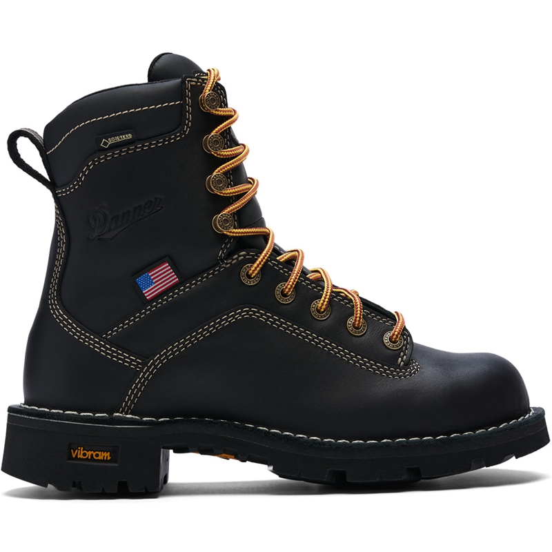 Black Danner Quarry USA Women's Work Boots | QOYACUJ-70