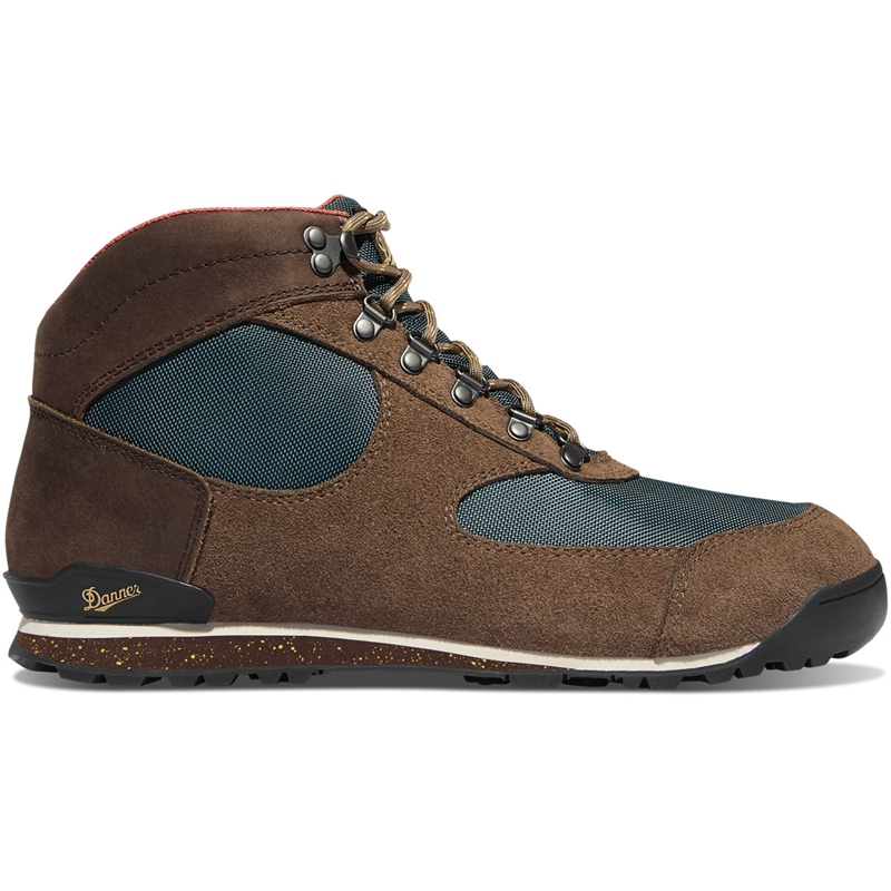 Brown / Blue Danner Jag Dry Weather Men's Work Boots | EQIOHUN-92