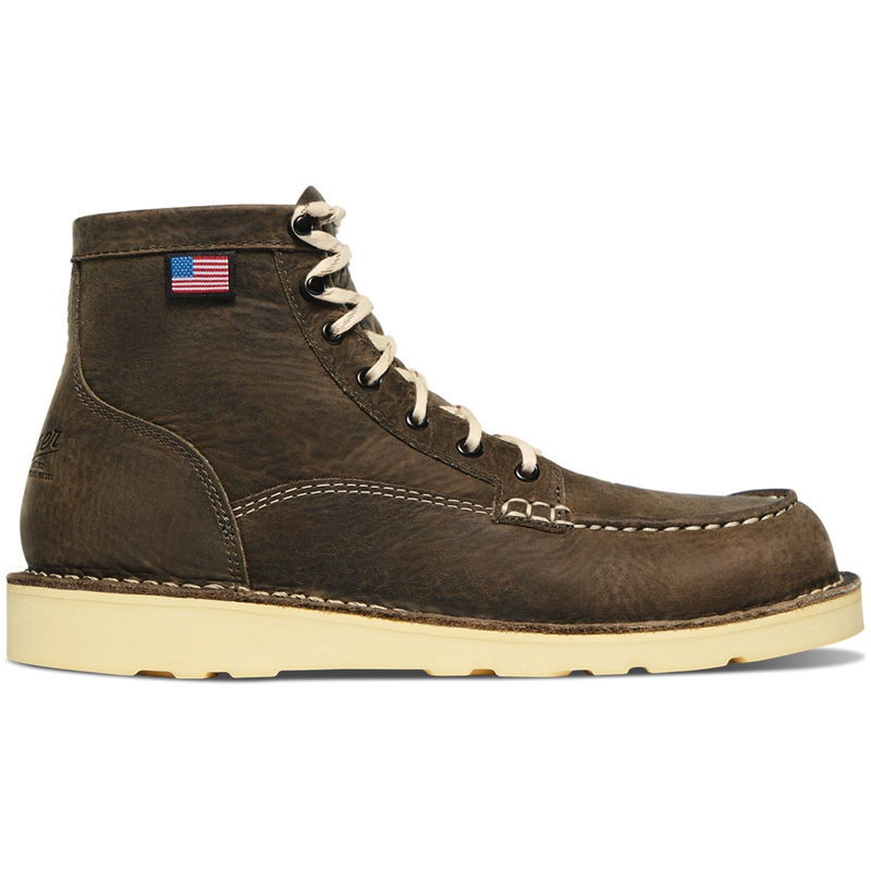 Brown Danner Bull Run Lux Women's Work Boots | WTXINQM-25