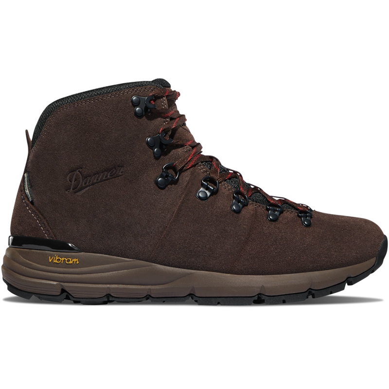 Brown Danner Mountain 600 Men's Work Boots | PVUXYFJ-61