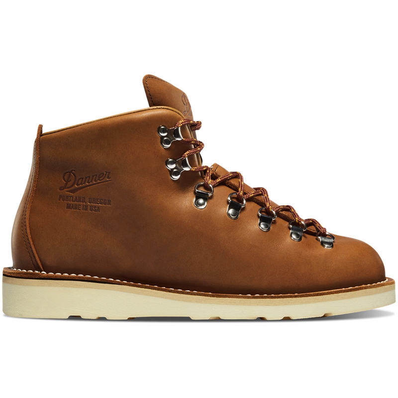 Brown Danner Mountain Light Men's Hiking Boots | EBDJANT-86