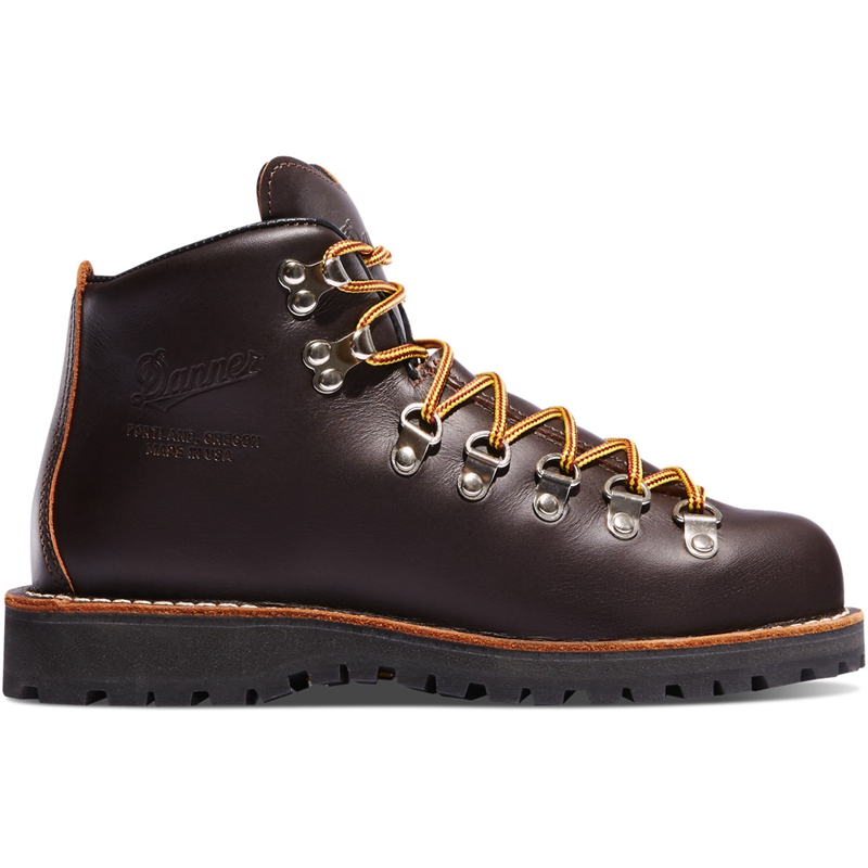 Brown Danner Mountain Light Women's Work Boots | EBWPXRI-60