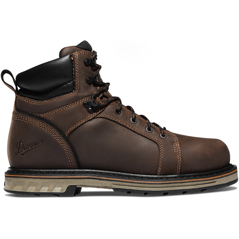 Brown Danner Steel Yard Men's Work Boots | IUQOPHJ-47