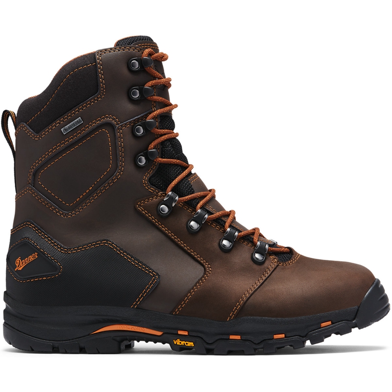 Brown Danner Vicious Men's Work Boots | DKPBYTW-60