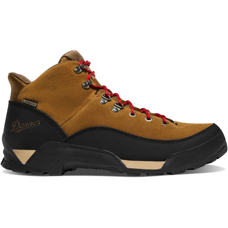 Brown / Red Danner Panorama Men's Hiking Boots | BXDOJNG-27