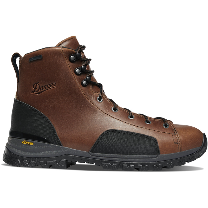 Dark Brown Danner Stronghold Men's Work Boots | YAUSOVW-23