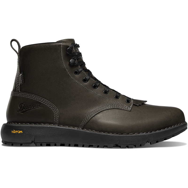 Grey Danner Logger 917 GTX Men's Work Boots | LIZRQAC-02