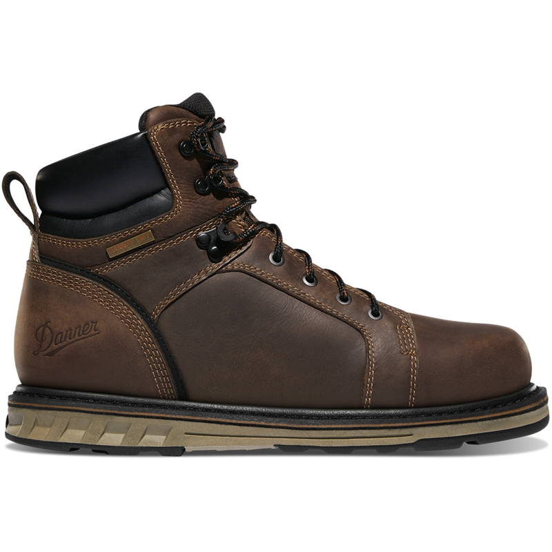 Grey Danner Steel Yard Men's Work Boots | GJEATWU-51