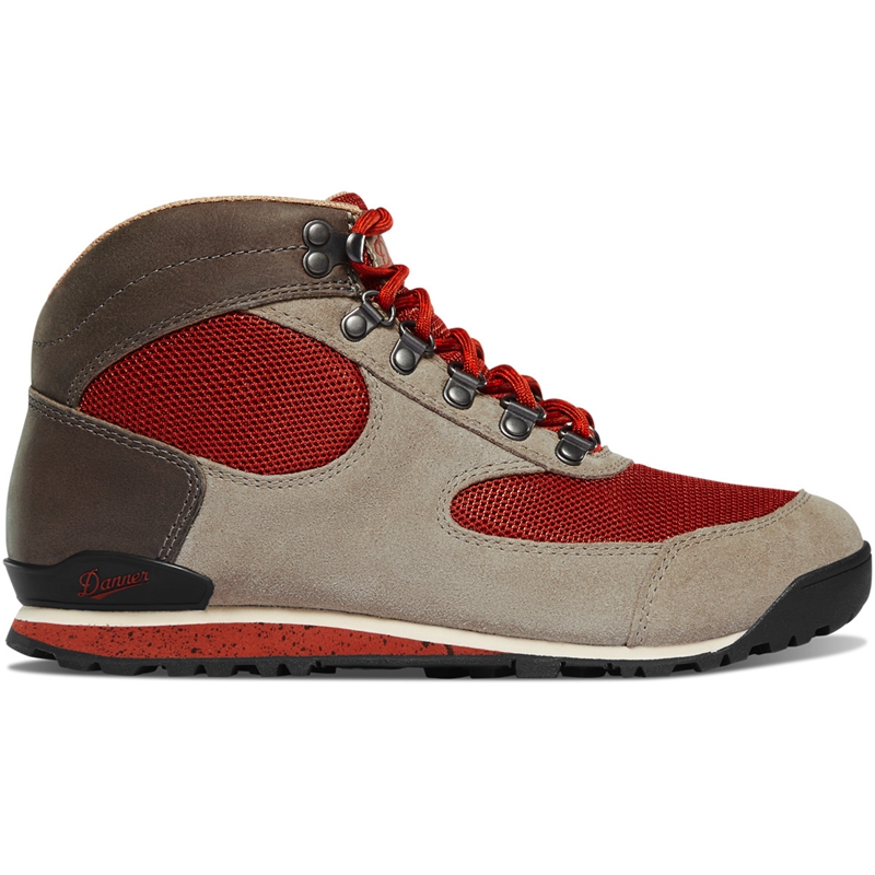 Grey / Red Danner Jag Dry Weather Women's Hunting Boots | AWQBEHK-02