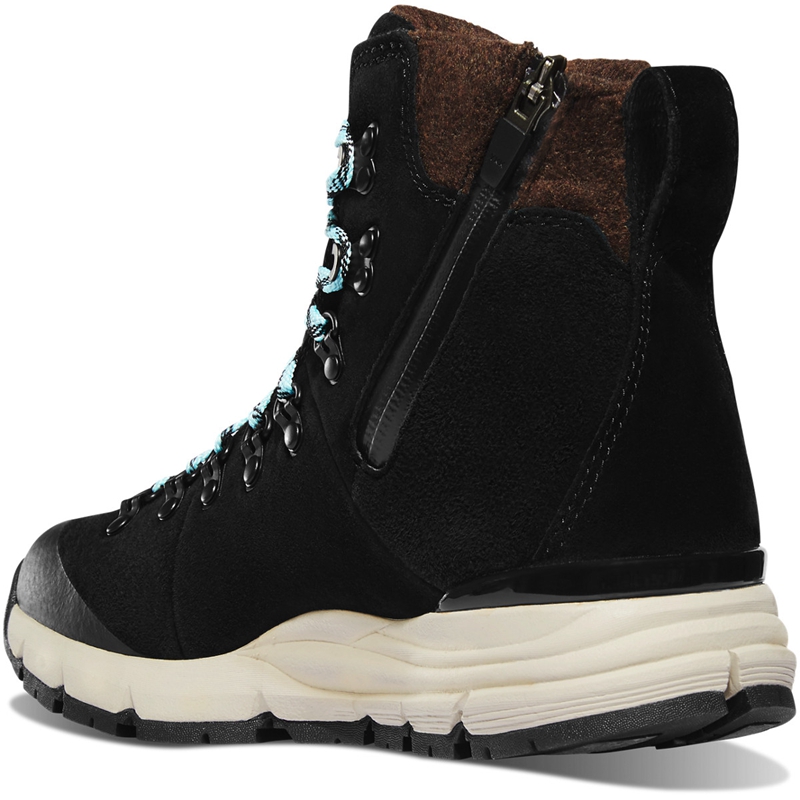 Black Danner Arctic 600 Side-Zip Women's Hiking Boots | EMRVFXC-58