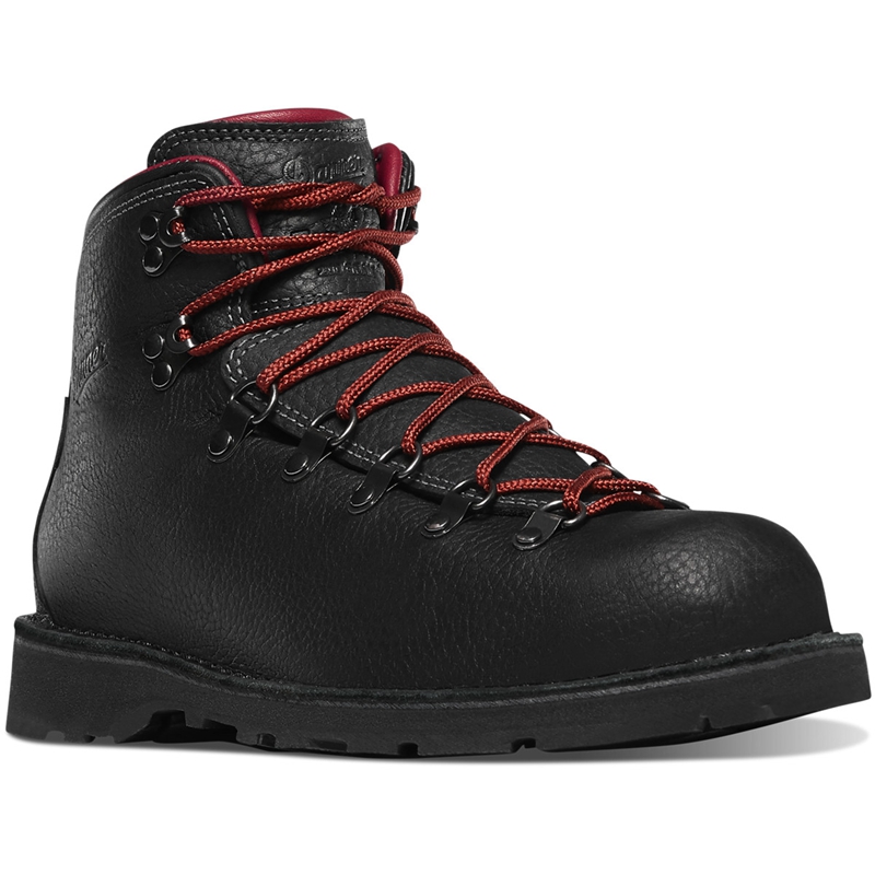 Black Danner Mountain Pass Men's Hiking Boots | TPJNBYZ-38