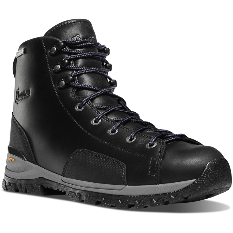 Black Danner Stronghold Men's Work Boots | SWKOITP-92