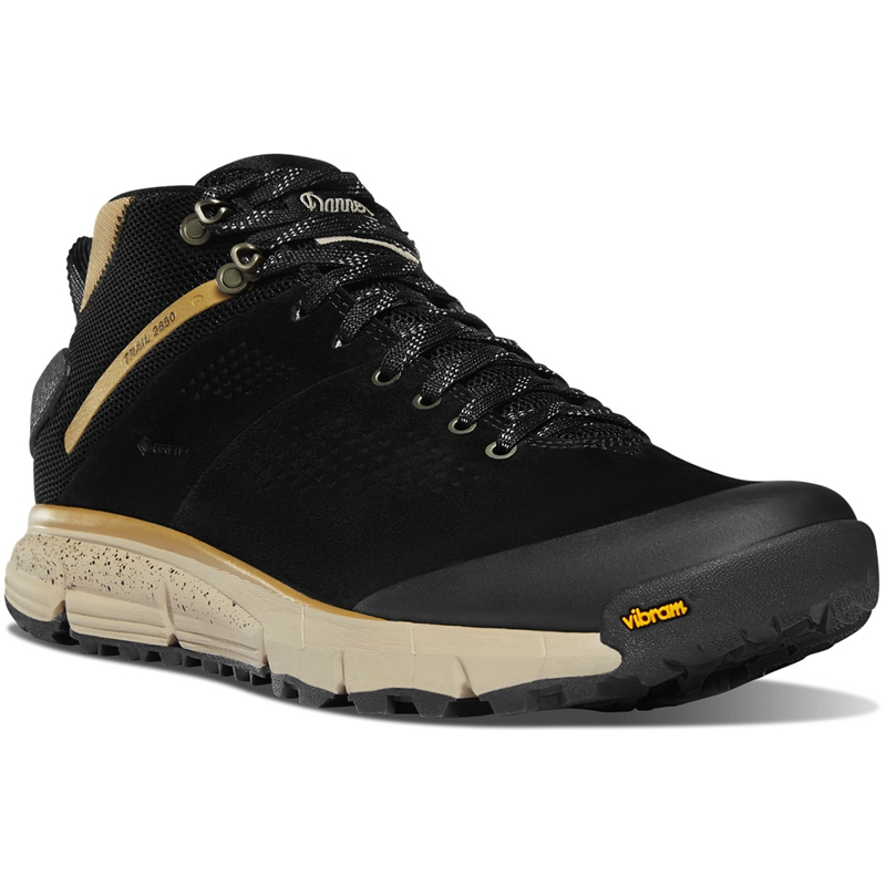 Black Danner Trail 2650 Mid GTX Men's Hiking Boots | QZJYWPG-23