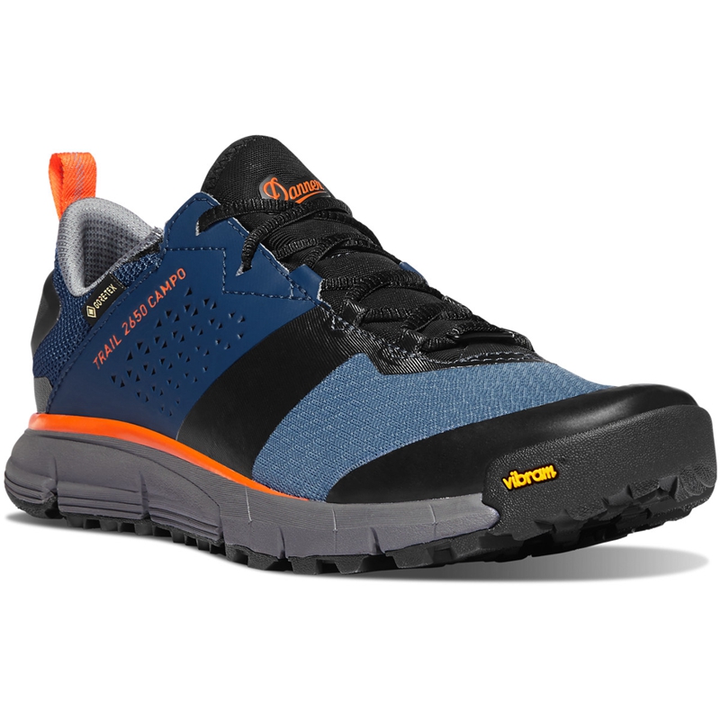 Blue / Orange Danner Trail 2650 Campo GTX Men's Hiking Boots | MQTPYEZ-80