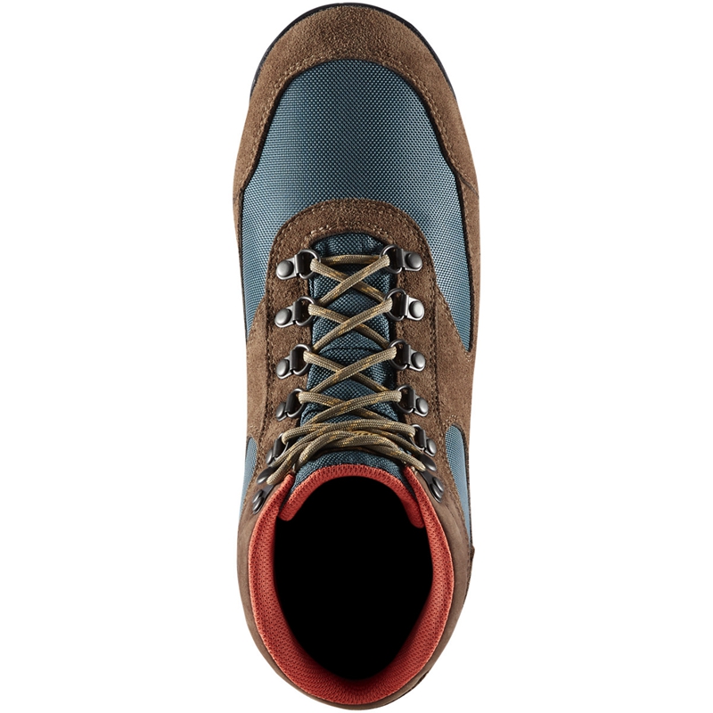 Brown / Blue Danner Jag Dry Weather Men's Work Boots | EQIOHUN-92