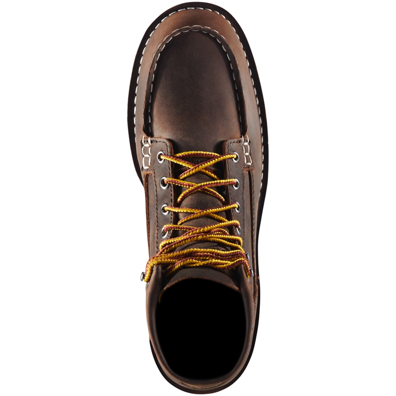 Brown Danner Bull Run Moc Toe Women's Work Boots | UFTWBAO-81