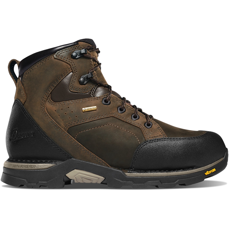 Brown Danner Crucial Men\'s Work Boots | RTNHEOP-21