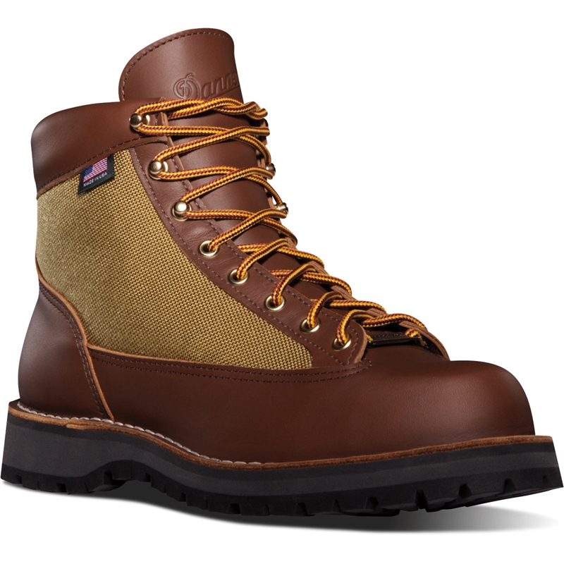 Brown Danner Danner Light Men's Hiking Boots | IQFUJEL-49