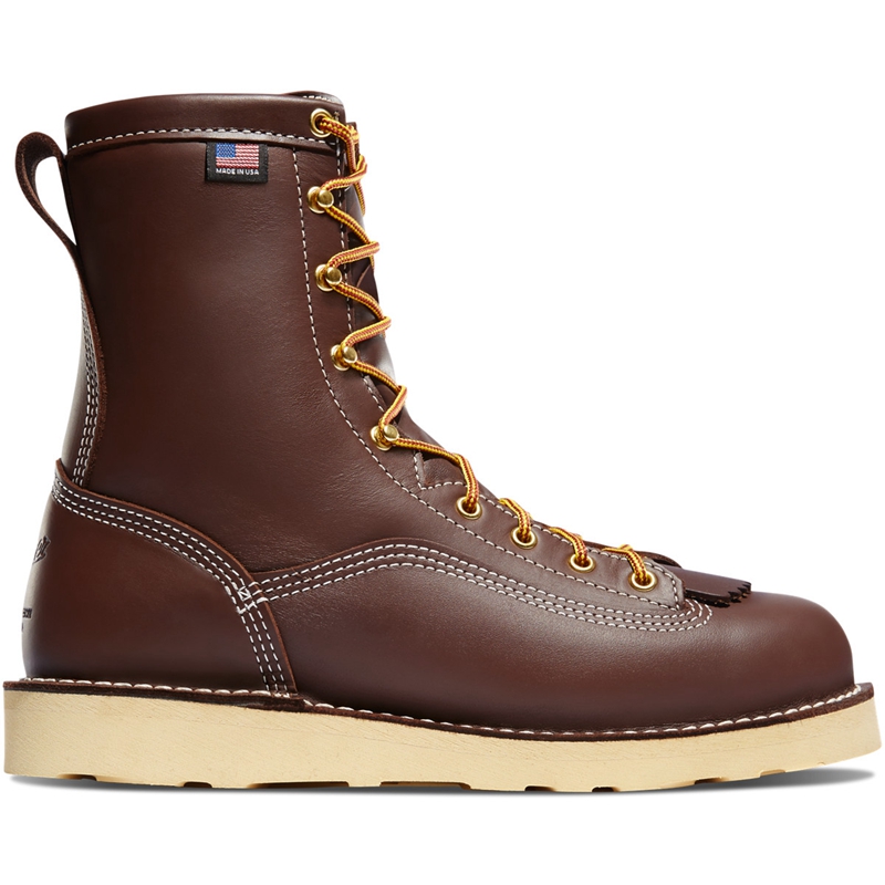 Brown Danner Power Foreman Men\'s Work Boots | KJAQSZR-52