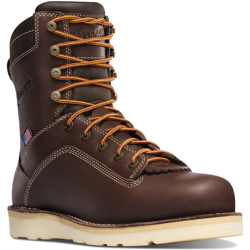 Brown Danner Quarry USA Men's Work Boots | FQIHYGT-16