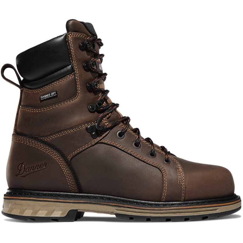 Brown Danner Steel Yard Men\'s Work Boots | HFZXMQO-68