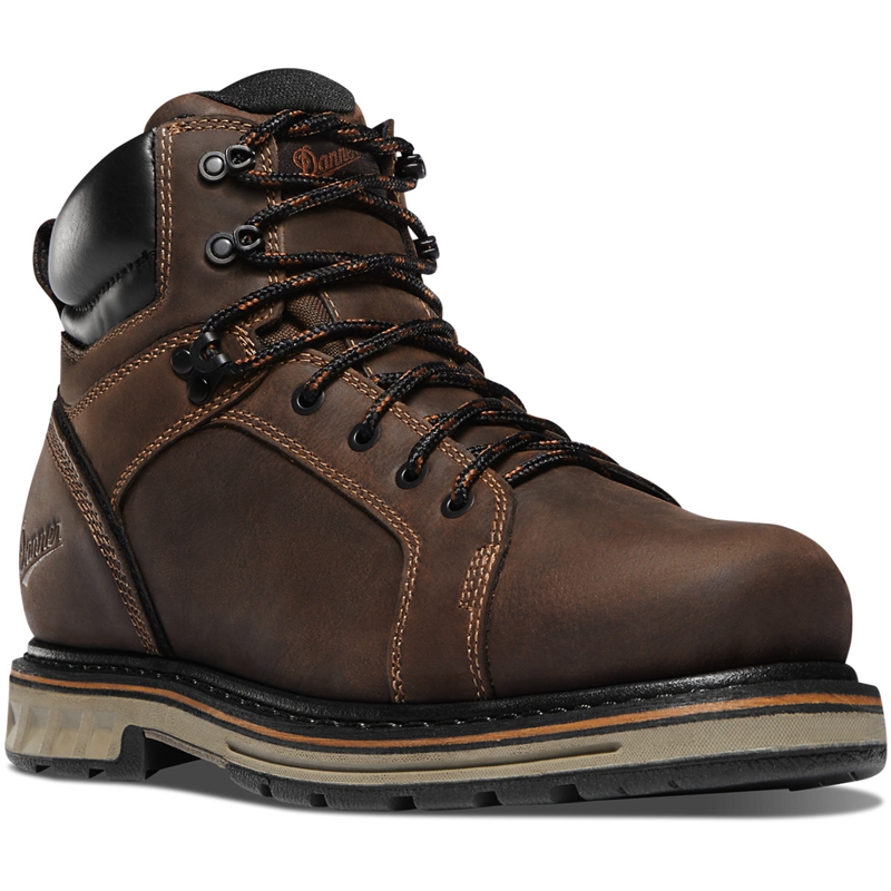 Brown Danner Steel Yard Men's Work Boots | IUQOPHJ-47