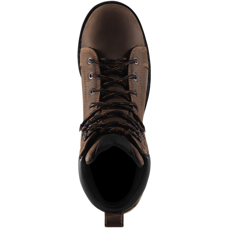 Brown Danner Steel Yard Men's Work Boots | IUQOPHJ-47