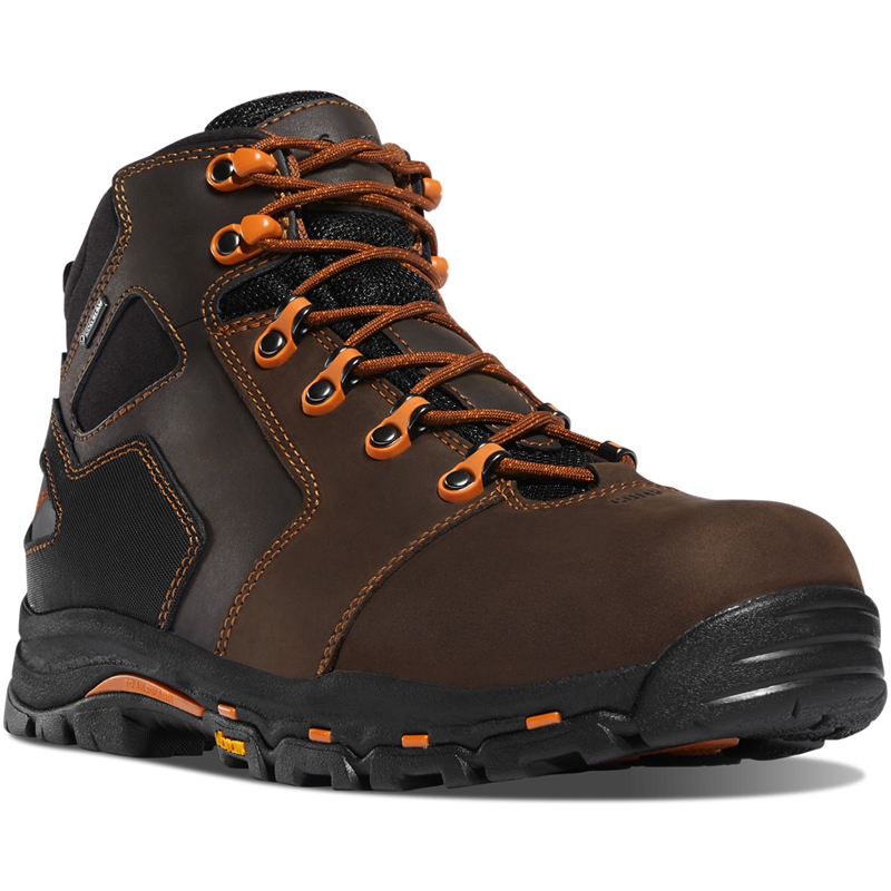 Brown Danner Vicious Men's Work Boots | JWSZDLX-80