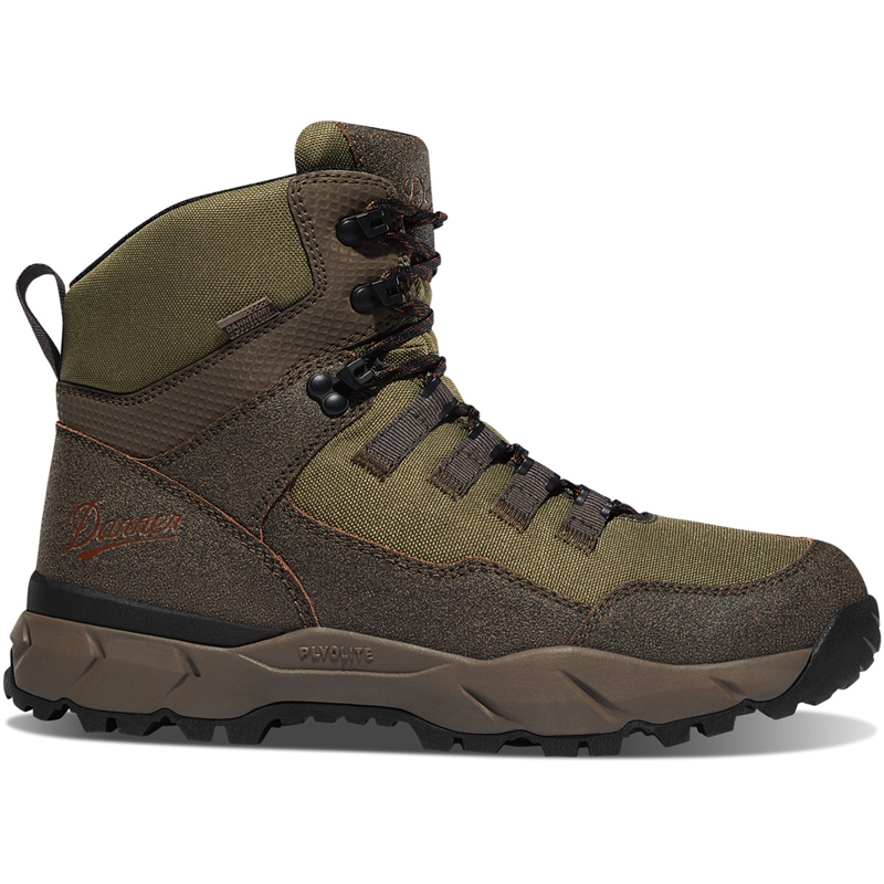 Brown / Olive Danner Vital Trail Men\'s Hiking Boots | QYDPCRB-75