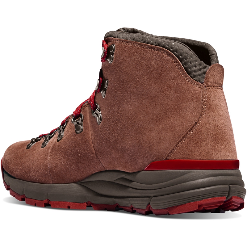 Brown / Red Danner Mountain 600 Men's Hiking Boots | OYAQNCZ-13