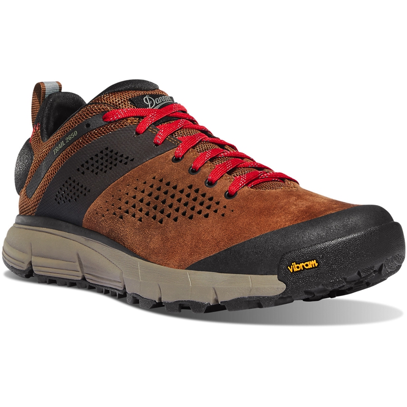 Brown / Red Danner Trail 2650 Men's Hiking Shoes | MOLRPWU-40