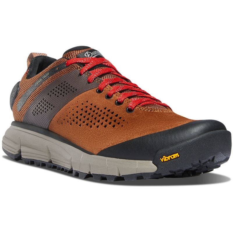 Brown / Red Danner Trail 2650 Men's Hiking Shoes | QCEOKLT-90