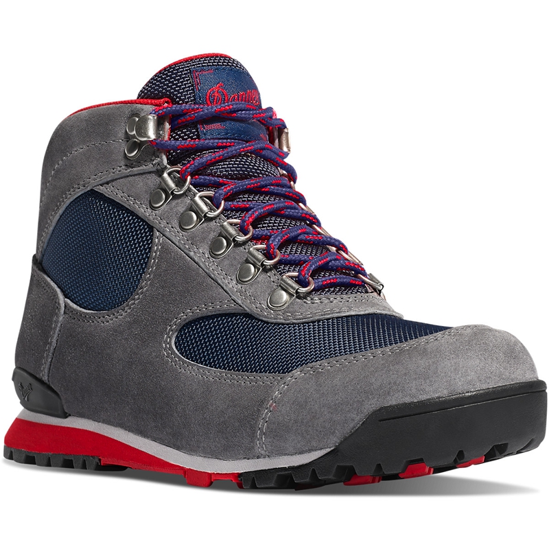 Grey / Blue Danner Jag Women's Hiking Boots | FSYACBU-76