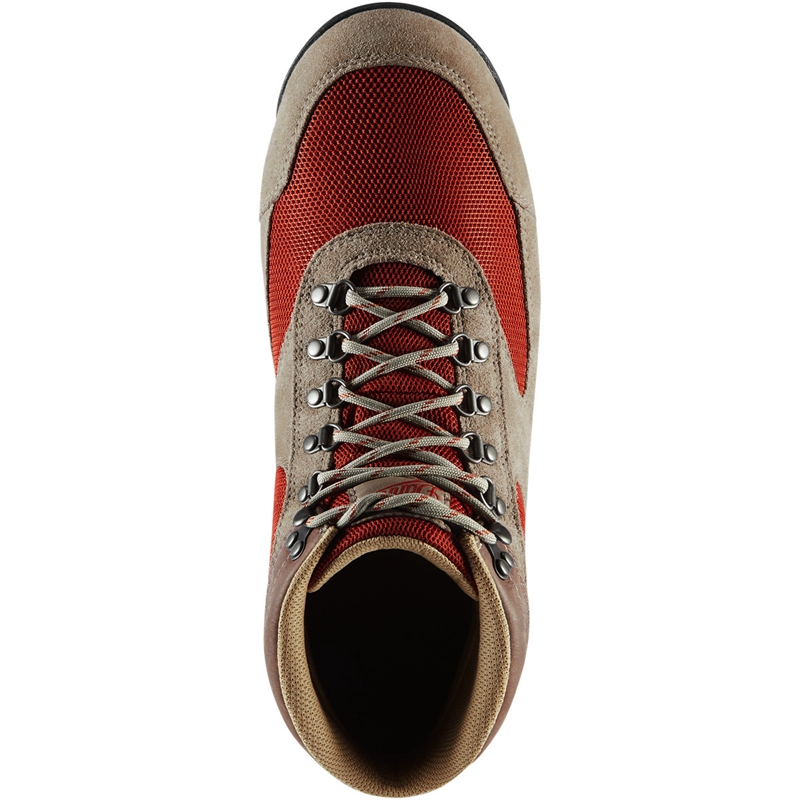 Grey / Red Danner Jag Dry Weather Men's Work Boots | VHJMBZI-29